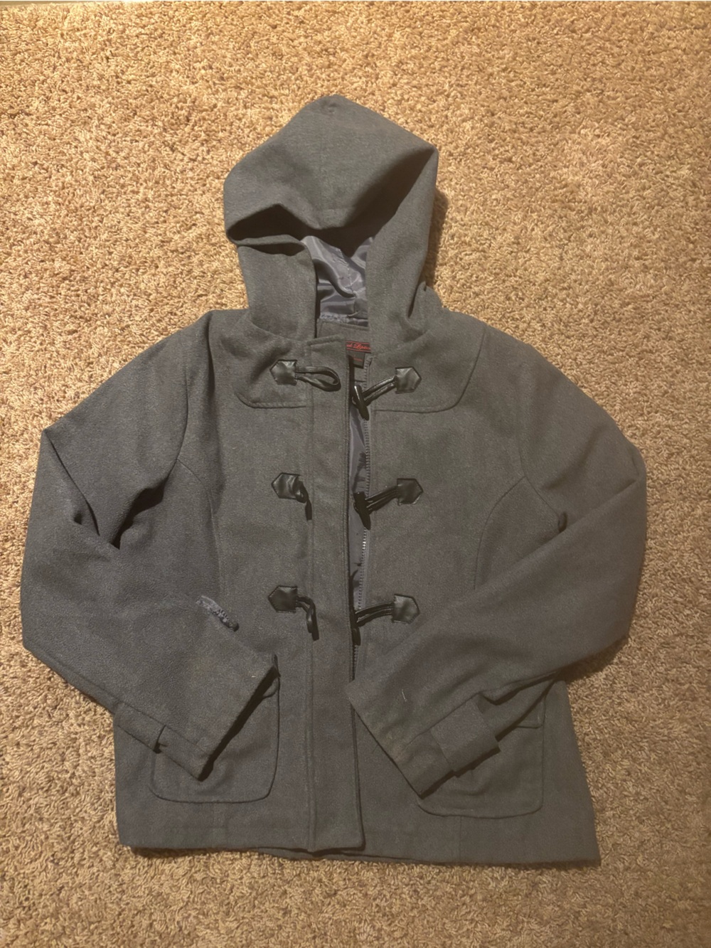 Women’s Toggle Duffle Coat - Charcoal